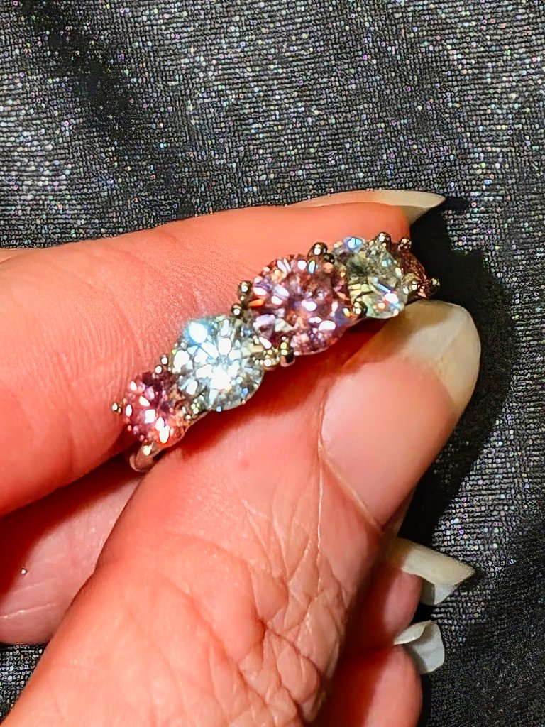 5 Ct Vvs1 Moissanite Diamond 925 Sterling Silver Ring